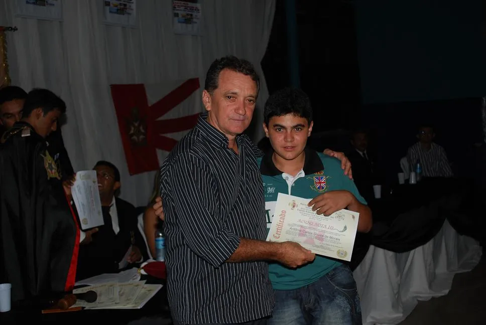 CAPÍTULO “REDENÇÃO SÃOBENTENSE” N° 284 REALIZOU A FESTA DE ENTREGA DOS PRÊMIOS DO PROJETO ALUNO NOTA 10