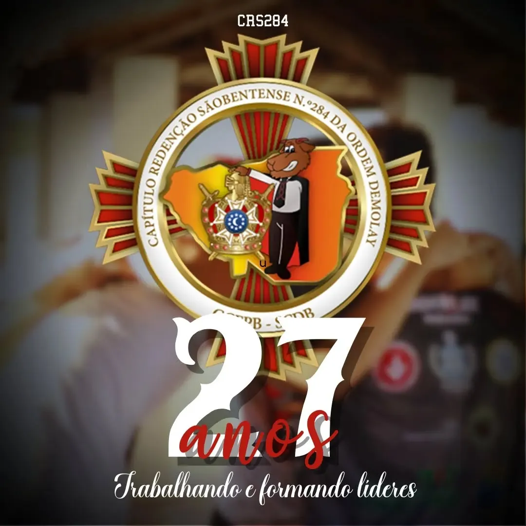 Hoje, o Capítulo Redenção Sãobentense, N°284, completa 27 anos de serviço à sociedade e de…