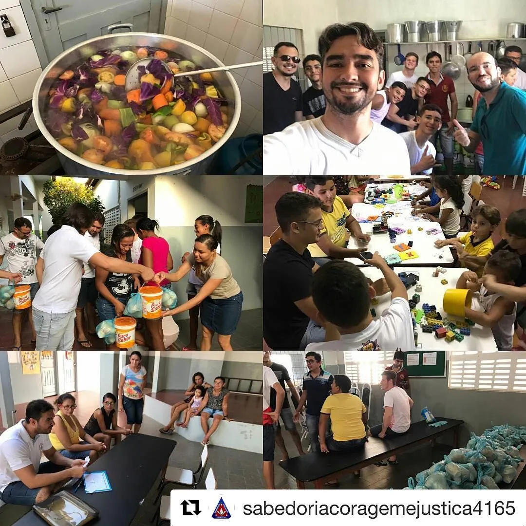 Mais uma participação do batalhão 284, no projeto Sopa e Cidadania, da Loja Sabedoria, Cor…
