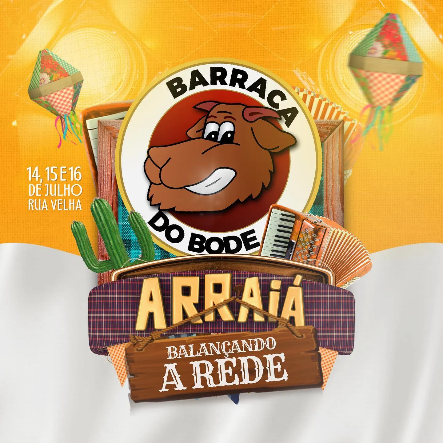 A Barraca do Bode marcará presença no Arraiá Balançando a Rede, que será realizado nos dia…