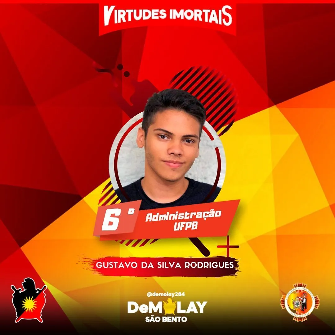 Nosso Capítulo com muito ORGULHO vem por meio desta publicação parabenizar o irmão @gustxv…