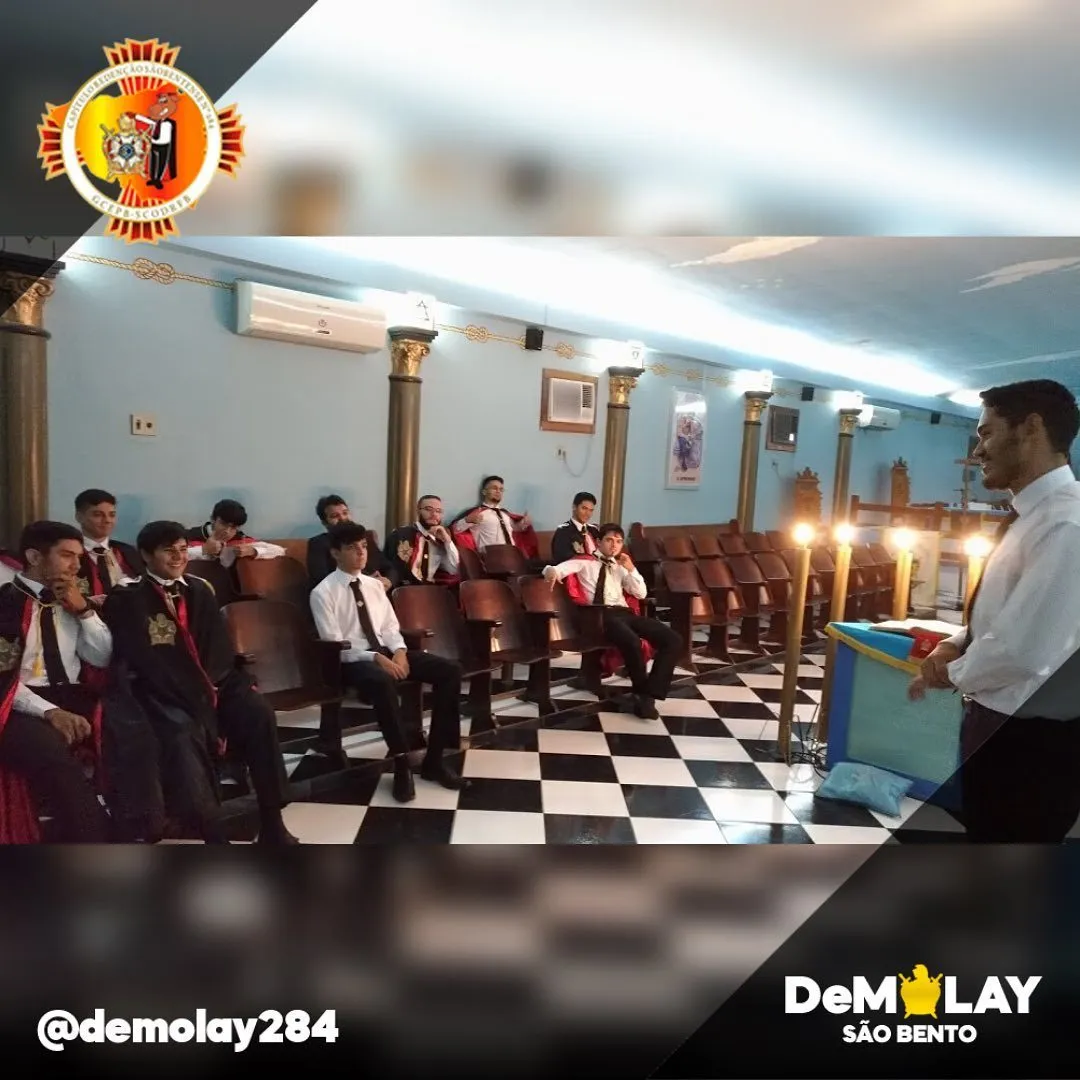 Debate sobre o comportamento que se espera de um DeMolay no âmbito escolar, realizado no d…