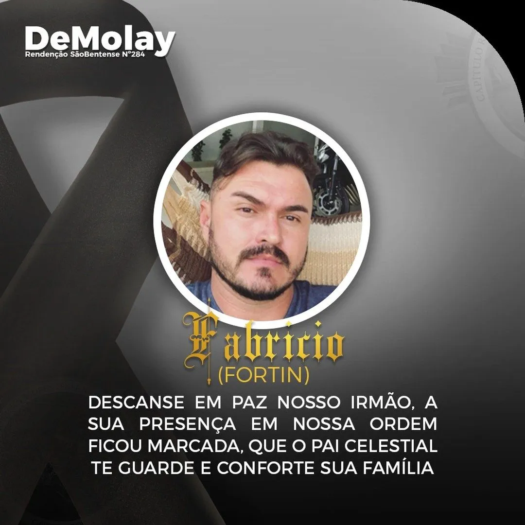 Descanse em paz nosso irmão, a sua presença em nossa ordem ficou marcada, que o pai celest…