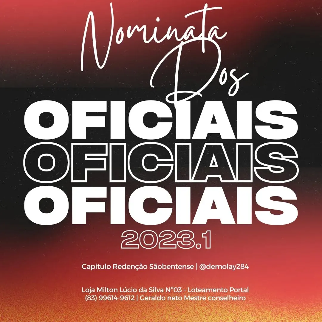 Nominata dos oficiais 2023.1✅