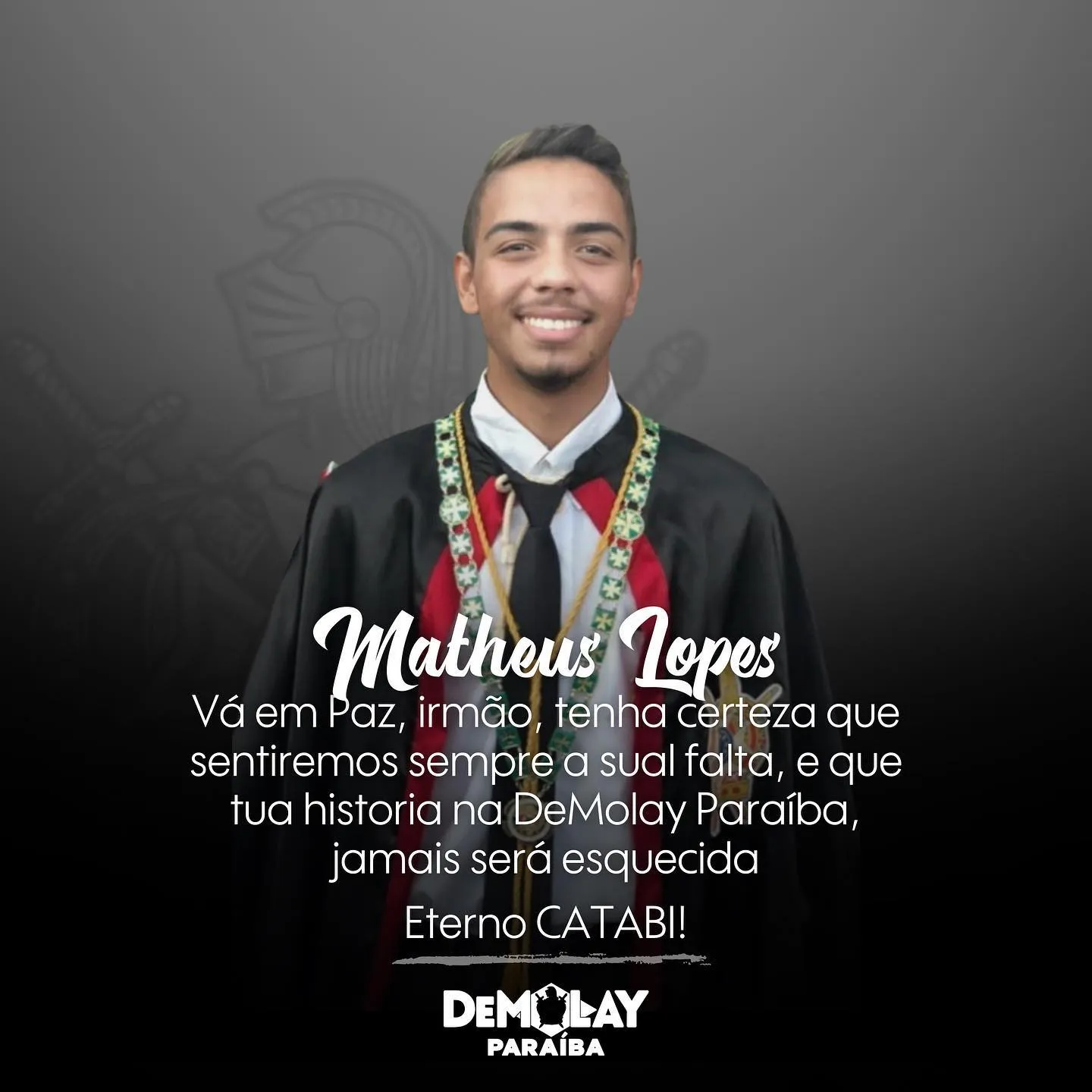 Vá em paz, querido Matheus Lopes! 🙏🏻🖤