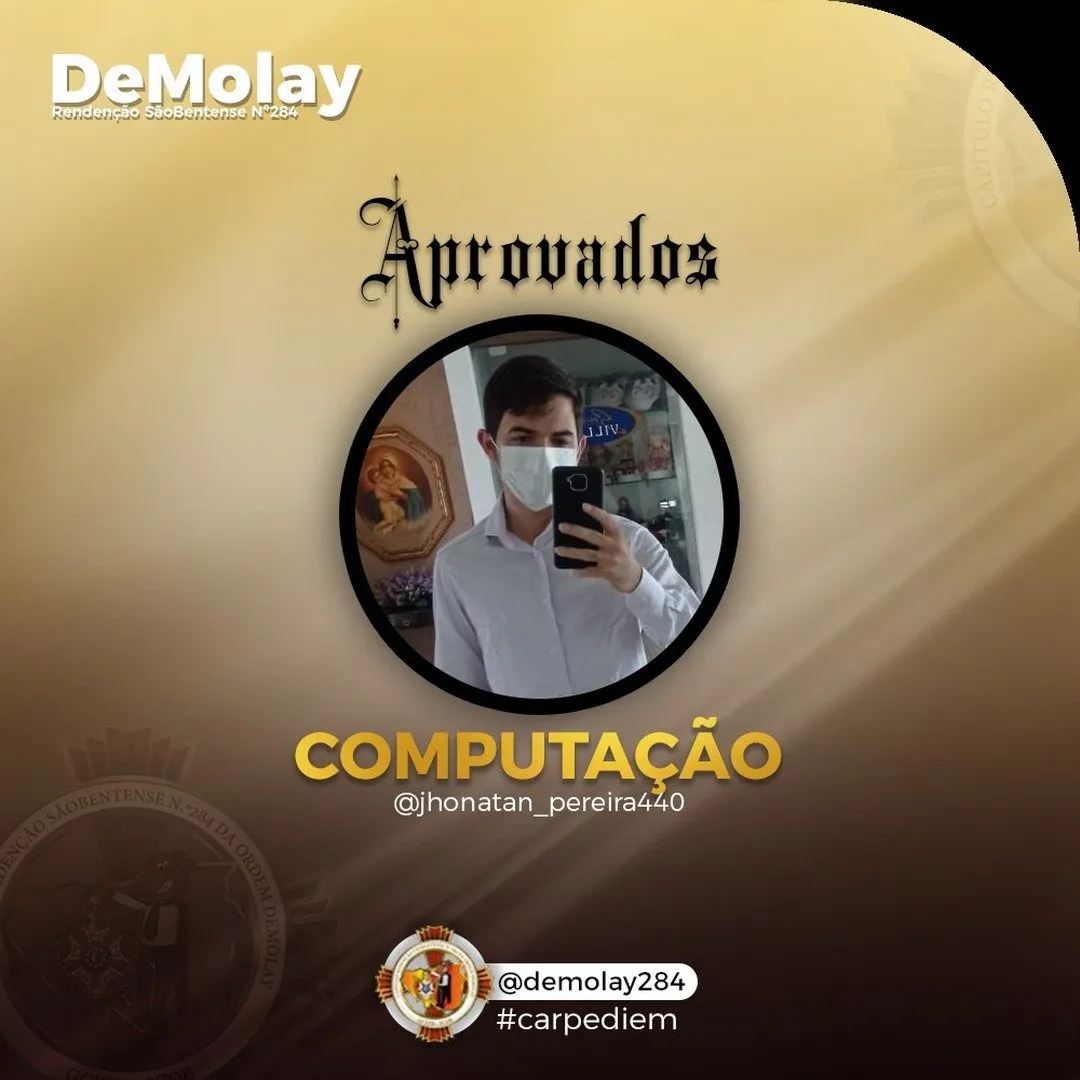 Parabéns ao irmão @jhonatan_pereira440, por sua aprovação!!!👏👏