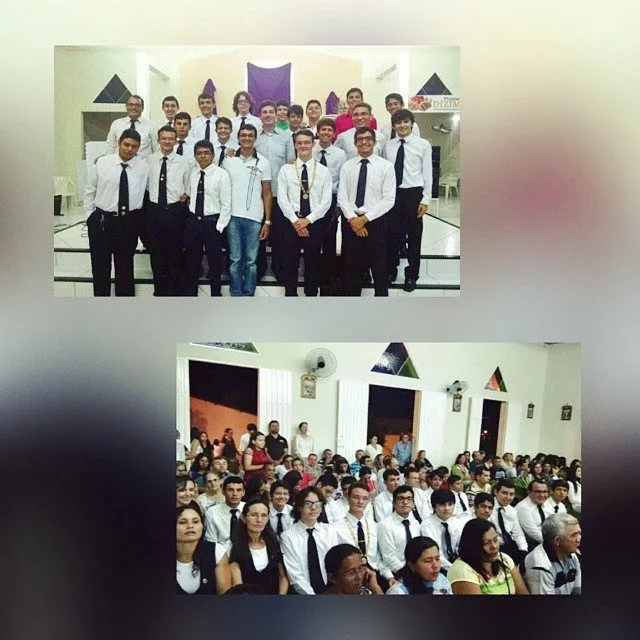 Ontem, cumprindo nosso dia devocional, participamos da Missa de Domingo de Ramos na Paróqu…