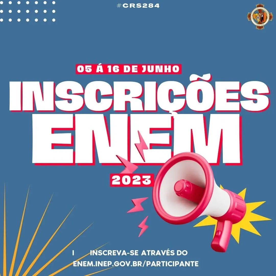 Começou! Hoje se deu início às inscrições do Enem 2023. Fiquem ligados no prazo que se ini…