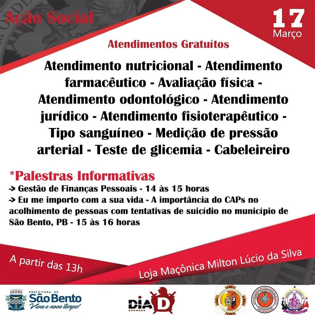 A Ordem DeMolay tem como uma de suas principais finalidades o exercício da solidariedade,…