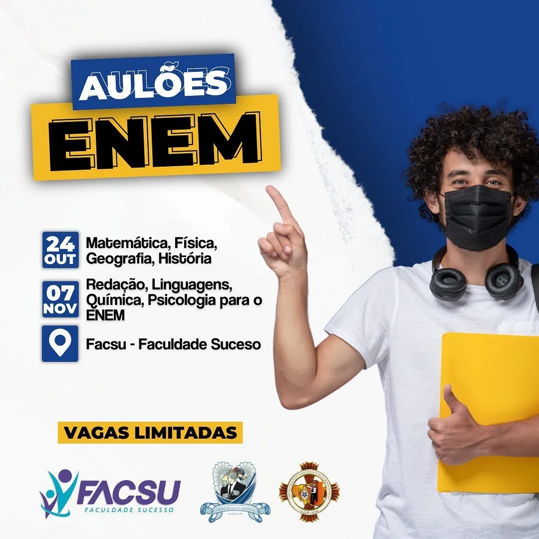 É com alegria que anunciamos mais uma edição dos nossos aulões gratuitos para o ENEM.