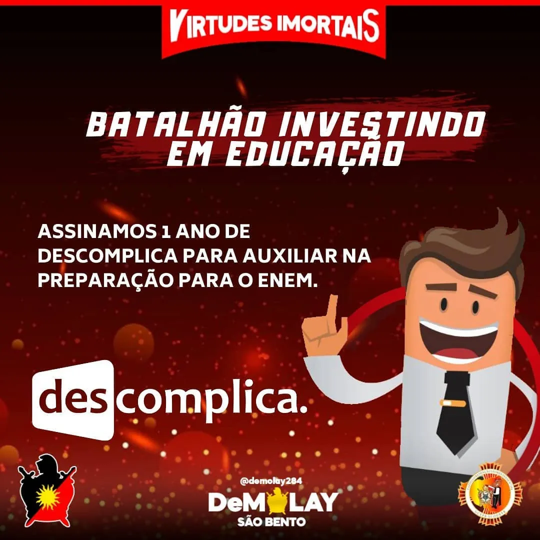 A Ordem DeMolay, investe no seu futuro!! 👊🏻😎 Apresentamos a vocês um dos nossos mais novos…