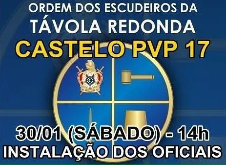 Hoje às 14 horas, Instalação dos oficiais do Castelo dos Escudeiros, Príncipes do Vale do…