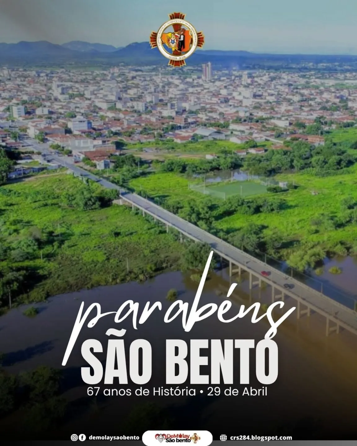 Parabéns, São Bento - PB, pelos 67 anos de emancipação política! Capital Mundial das Redes…