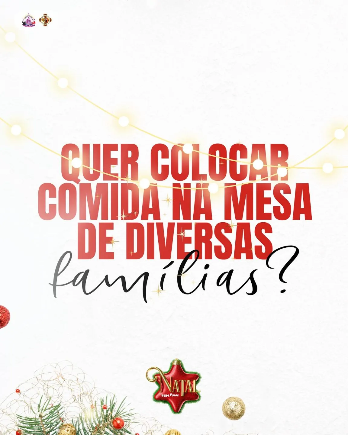 Veja como ajudar diversas famílias nesse Natal!!