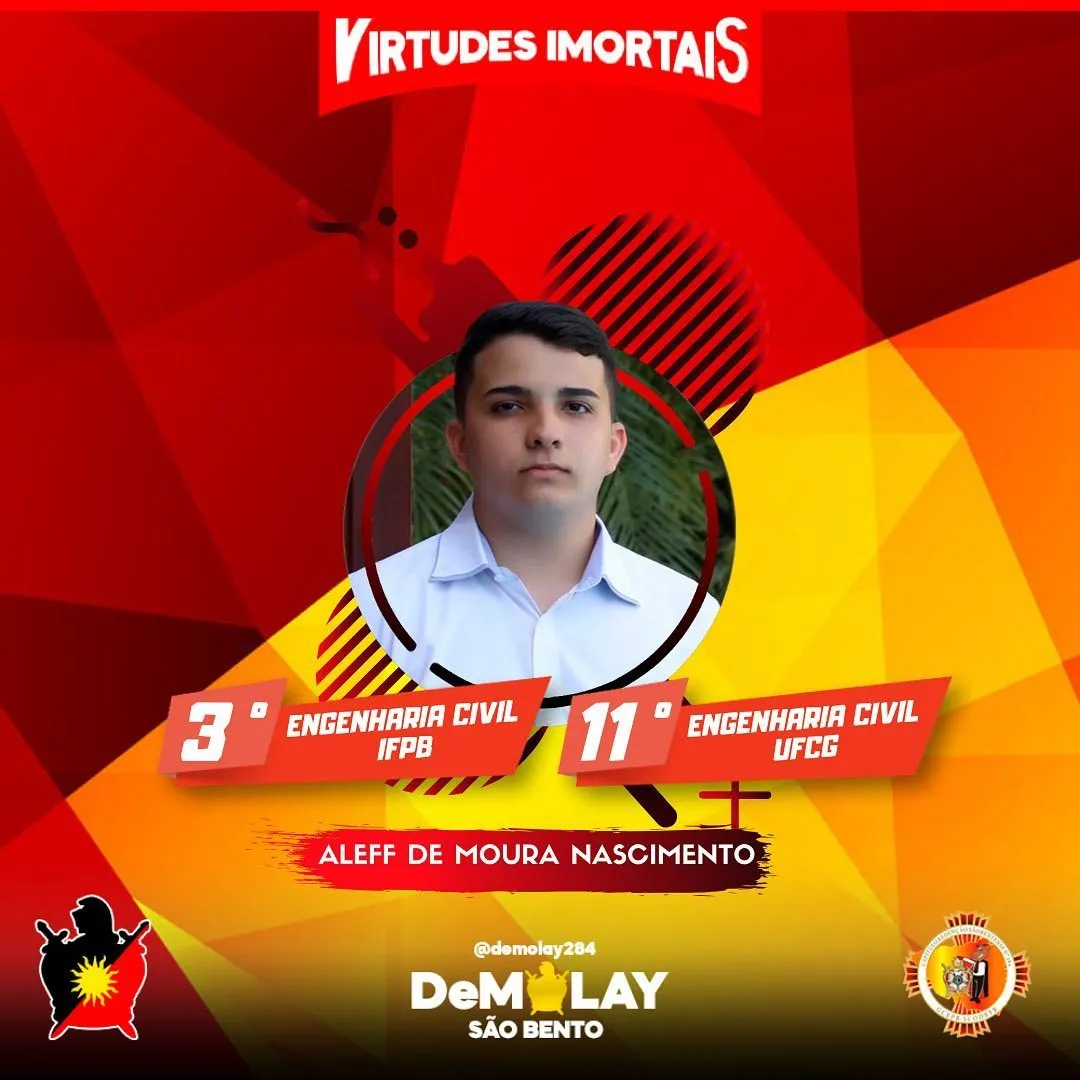 Nosso Capítulo com muito ORGULHO vem por meio desta publicação parabenizar o irmão @aleffm…