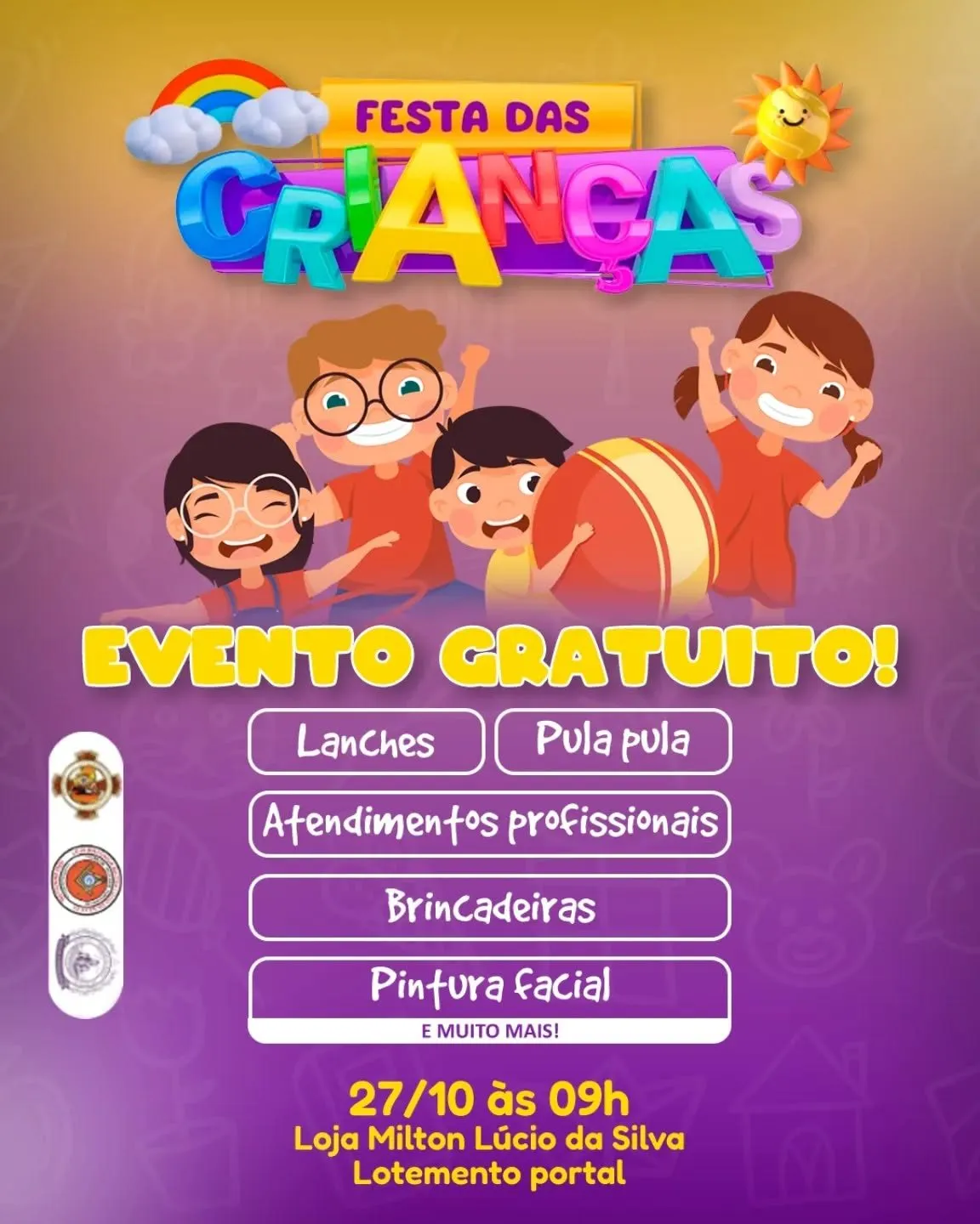 Uma data muito importante e bastante festejada chegou! Vamos celebrar o Dia das Crianças c…