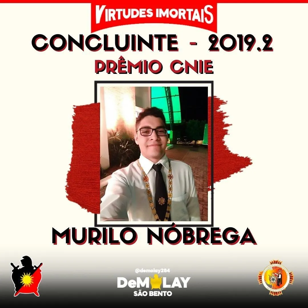 Parabenizamos nosso Mestre Conselheiro @nobrega.murilo pelo excelente trabalho prestado ao…