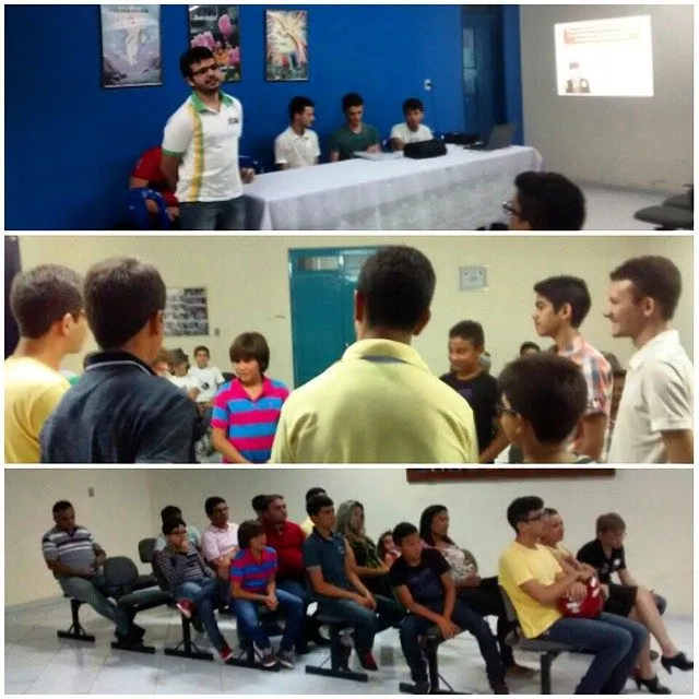 Primeira Reunião de Apresentação com os candidatos para iniciação. Muito proveitosa e inte…