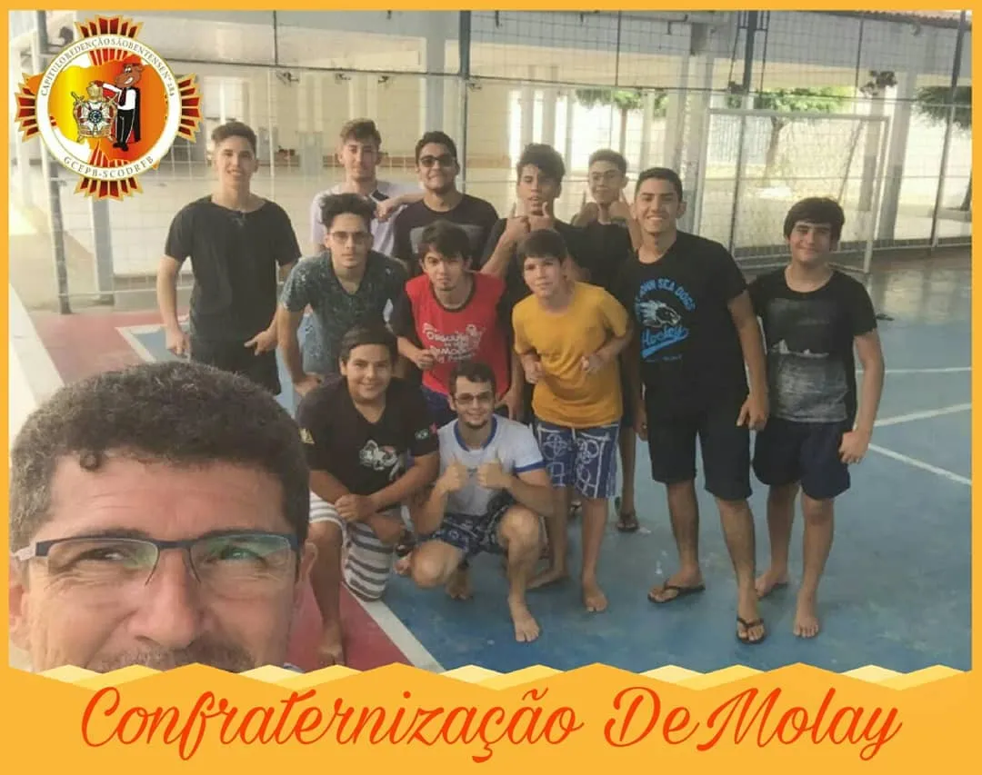 Dia de Lazer: confraternização DeMolay, 03.02, com os irmãos e tios. #Batalhão284 #DeMolay