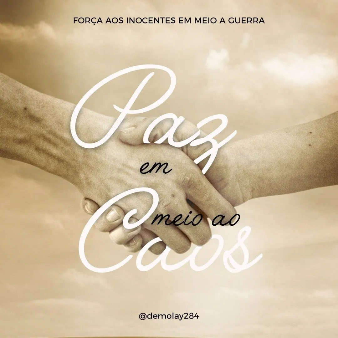Paz em meio ao Caos!🤝